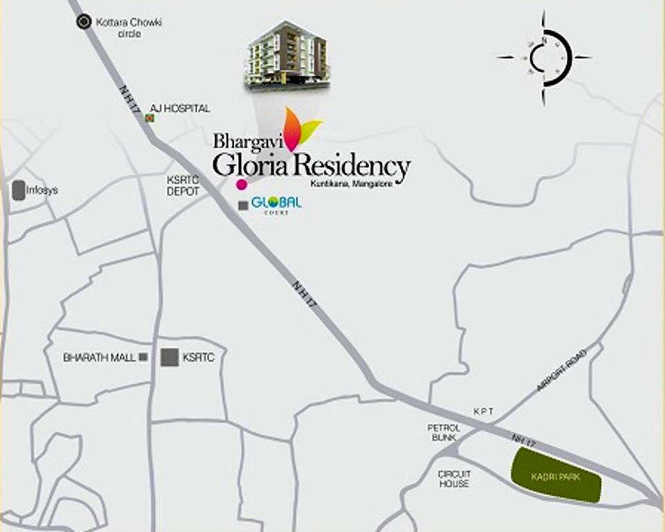 Images for Location Plan of Nirmaan Homes Bhargavi Gloria Residency