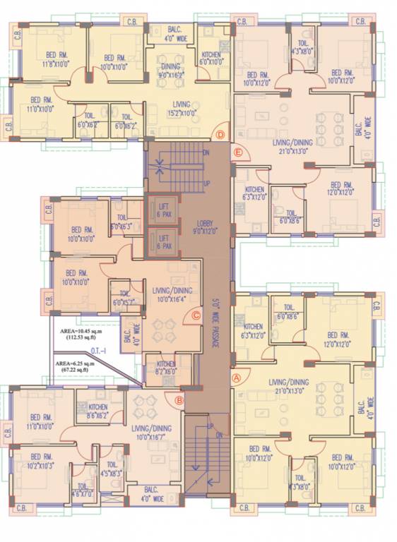 majhergaon Tower 24 Cluster Plan