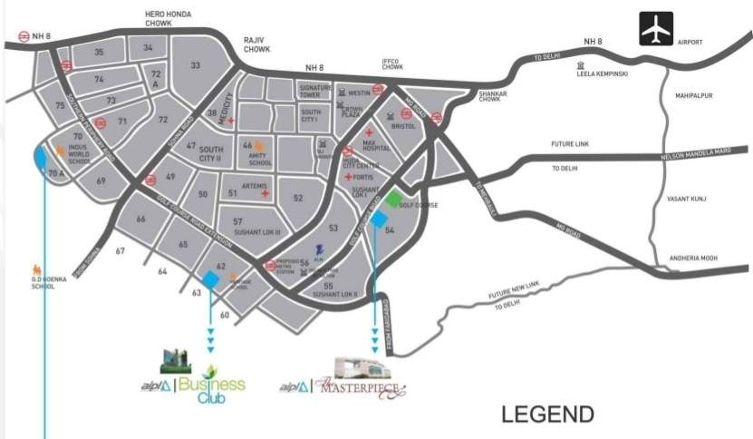  zen residences Images for Location Plan of AIPL Zen Residences