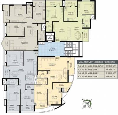 Atlantis Cluster Plan from 2nd and 4th Floor hamco-builders-and-developers atlantis Atlantis Cluster Plan from 2nd and 4th Floor