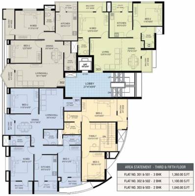 Atlantis Cluster Plan from 3rd adn 5th Floor hamco-builders-and-developers atlantis Atlantis Cluster Plan from 3rd adn 5th Floor