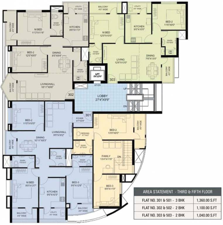 hamco builders and developers atlantis Atlantis Cluster Plan from 3rd adn 5th Floor