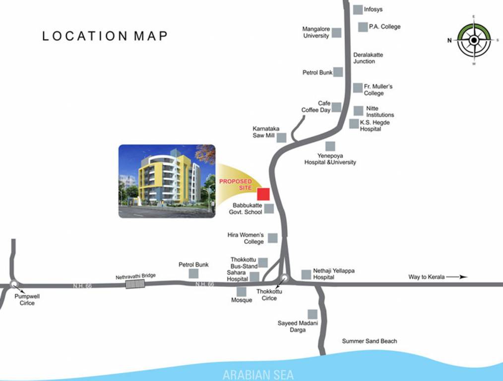 hamco builders and developers atlantis Location Plan