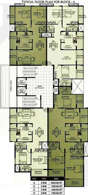 Images for Cluster Plan of Citadel Developers Jade Apartments