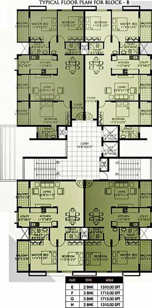 Images for Cluster Plan of Citadel Developers Jade Apartments