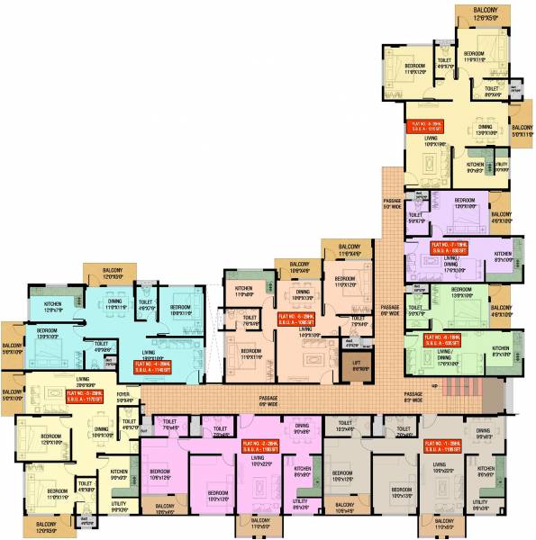 Images for Cluster Plan of Bhavani Builders Mangalore Ruby Palace