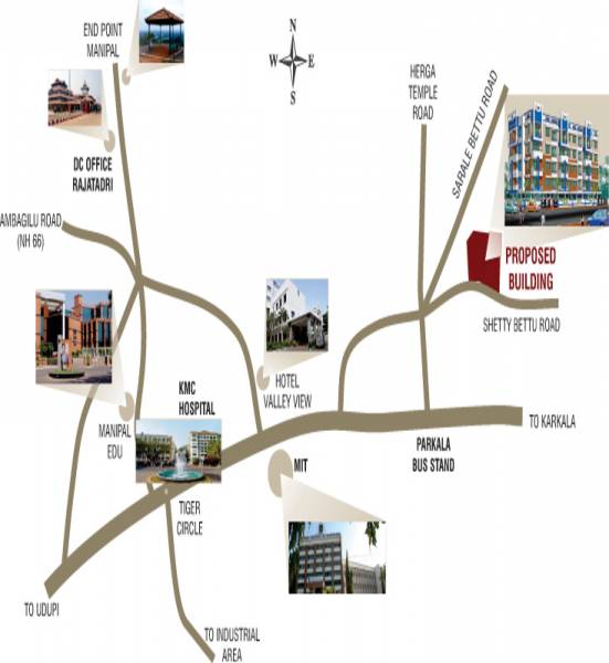 Images for Location Plan of Bhavani Builders Mangalore Ruby Palace