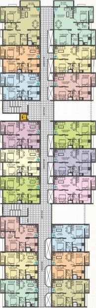 guardian-infrastructure shanthala-shravan-residency Wing A, Wing B and Wing C Cluster Plan from 1st to 4th Floor