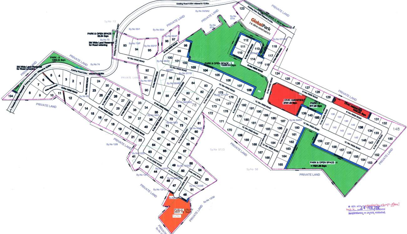 Images for Layout Plan of Global Habitat Villas