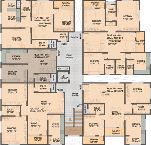 Images for Cluster Plan of Malavika Builders Sri Malavika Nest