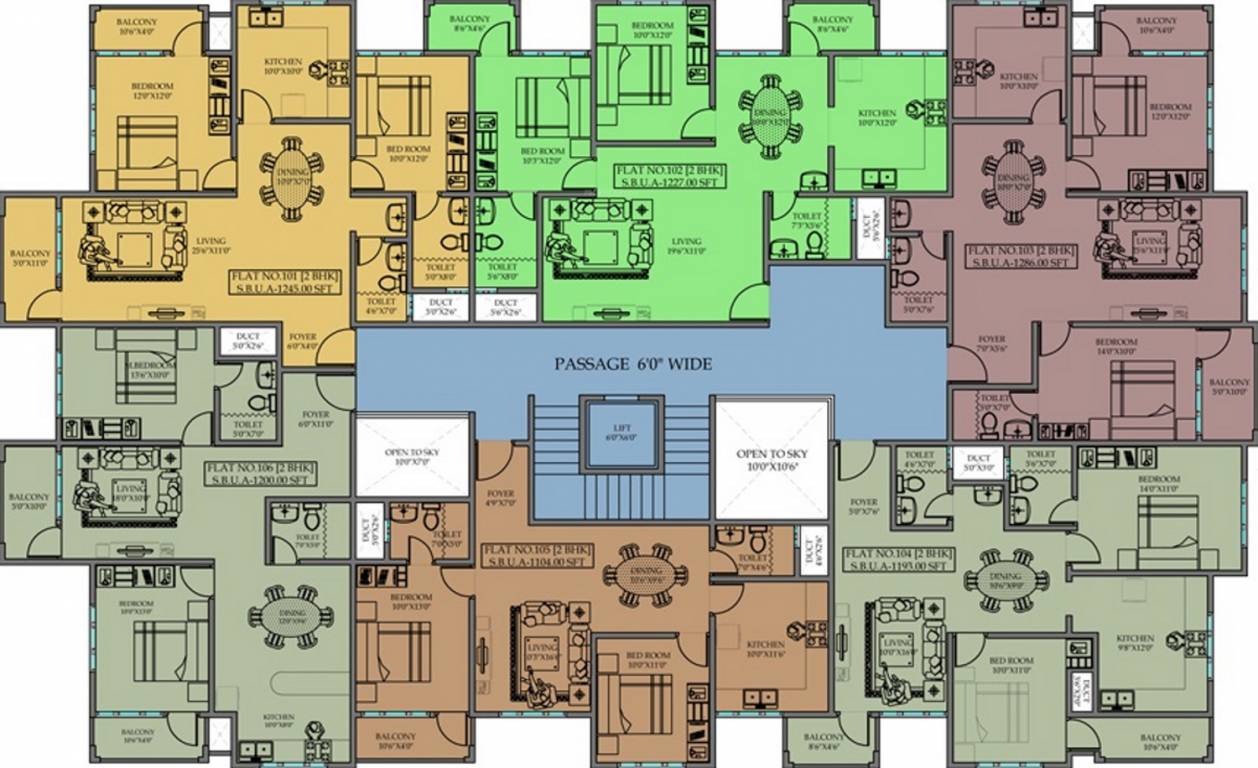 Images for Cluster Plan of Priyadarshini Krishna Residency