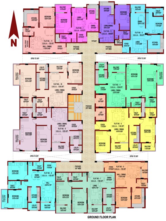  little Little Cluster Plan For Ground Floor