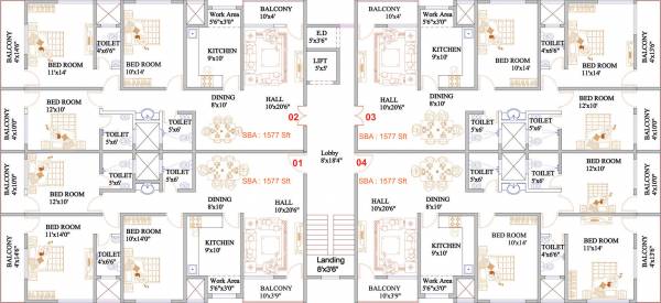 Images for Cluster Plan of Theertha Violet