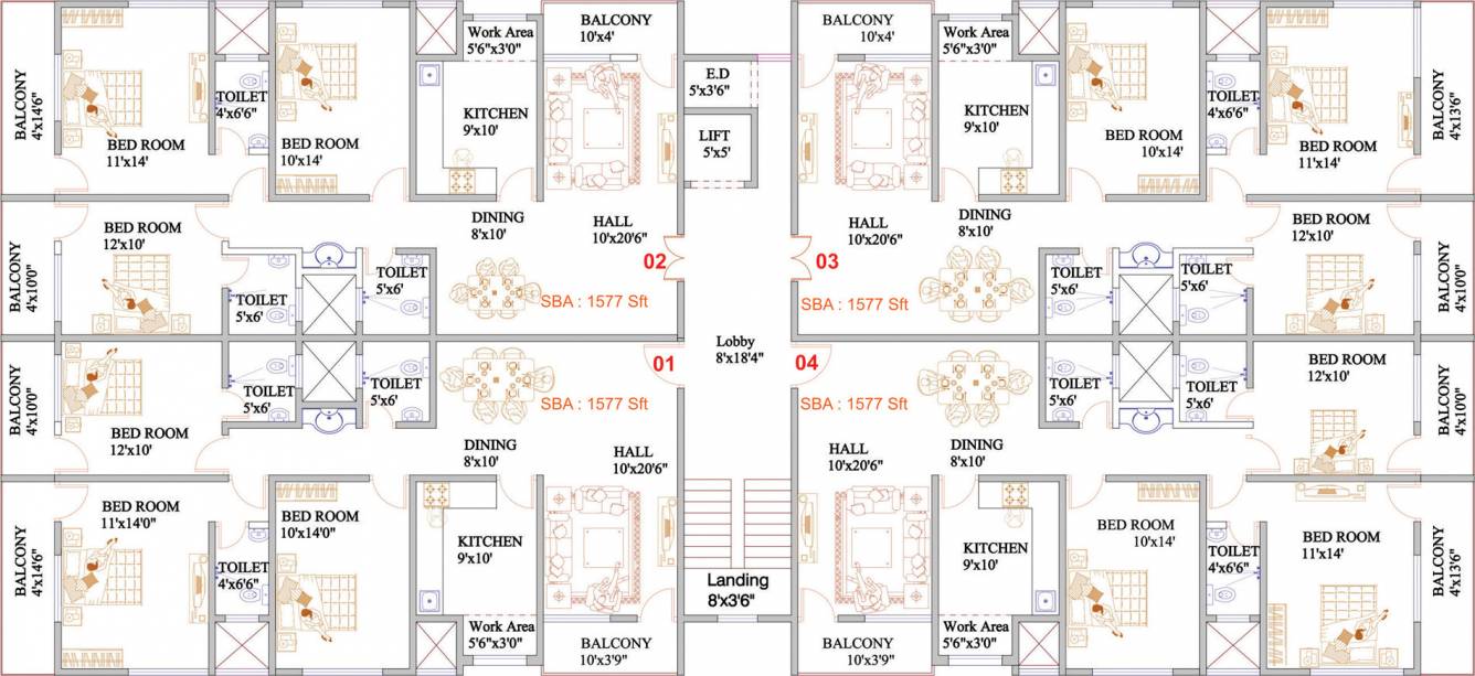 Images for Cluster Plan of Theertha Violet