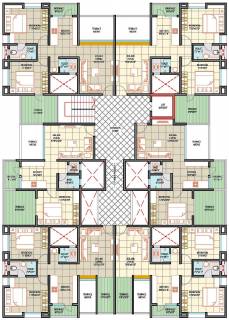 1 2 BHK Cluster Plan Image Ashapuri The Sacred Basil for sale