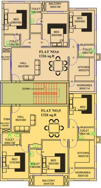 Chandra Cluster Plan for 2nd Floor unidesign-builders-and-developers-pvt.-ltd. chandra Chandra Cluster Plan for 2nd Floor