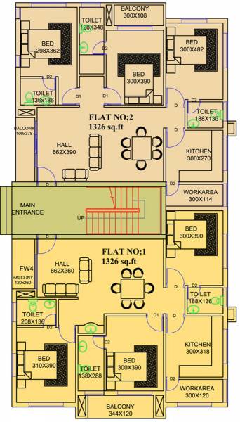 Chandra Cluster Plan for Ground Floor unidesign-builders-and-developers-pvt.-ltd. chandra Chandra Cluster Plan for Ground Floor