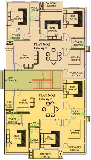 unidesign-builders-and-developers-pvt.-ltd. chandra Chandra Cluster Plan for Ground Floor