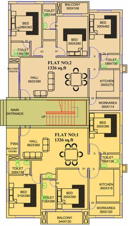 unidesign builders and developers pvt. ltd. chandra Chandra Cluster Plan for Ground Floor