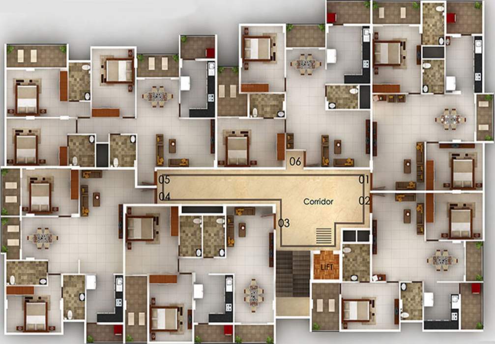 Images for Cluster Plan of Srinidhi Apartments