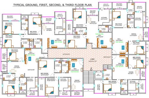 Images for Cluster Plan of Srinidhi Apartments