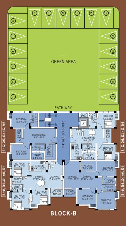  residency Block B Cluster Plan