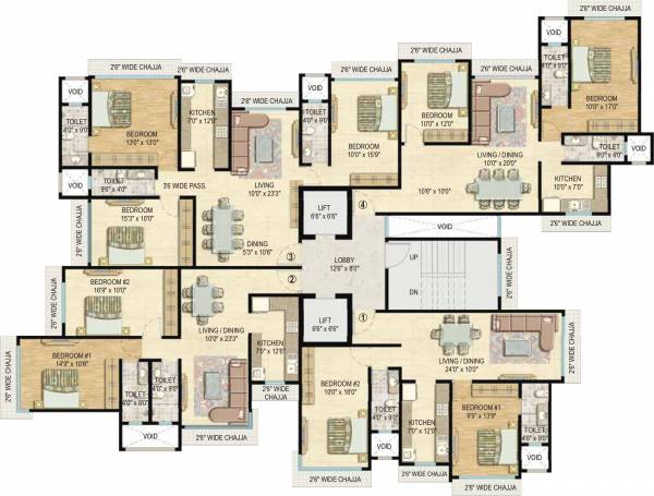Images for Cluster Plan of Krishna Krishna Residences Phase 1