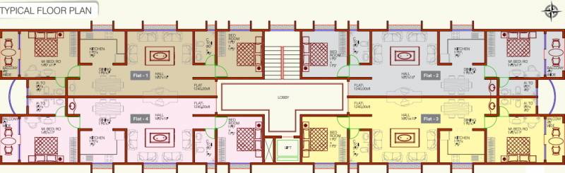 supreme-builders gem Gem Cluster Plan for Typical Floor