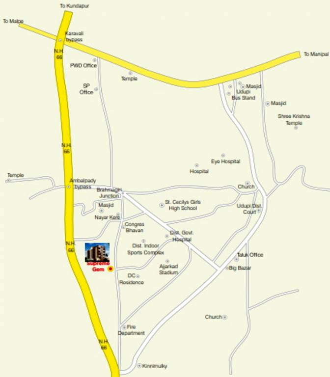 supreme builders gem Location Plan