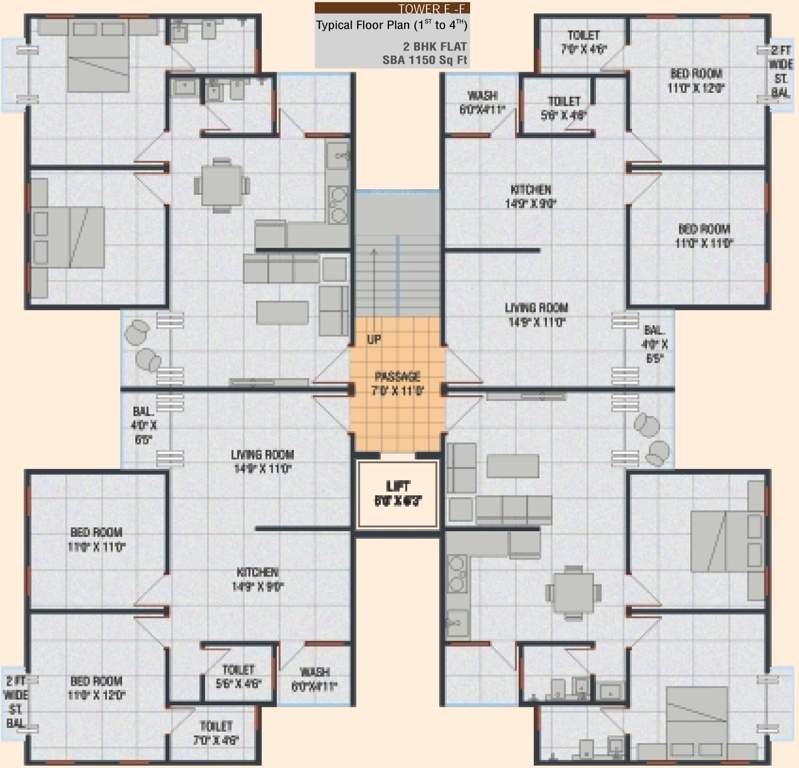Images for Cluster Plan of Lilleria Apartments I And II