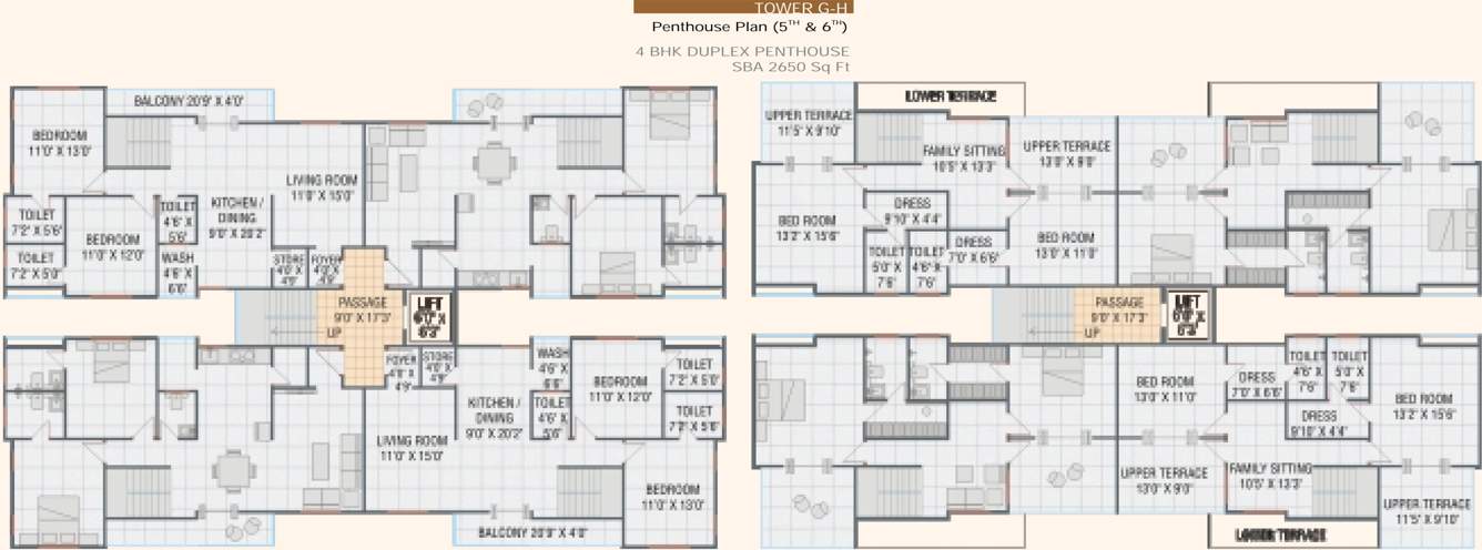 Images for Cluster Plan of Lilleria Apartments I And II