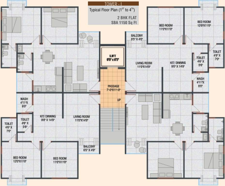 Images for Cluster Plan of Lilleria Apartments I And II