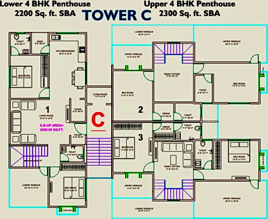 Images for Cluster Plan of Lilleria Apartments I And II