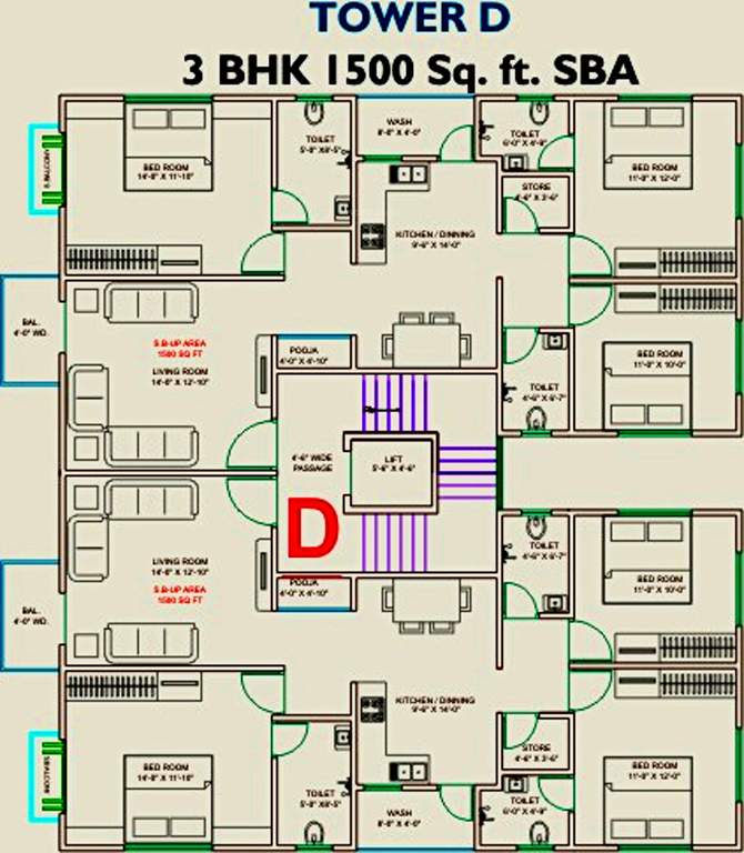 Images for Cluster Plan of Lilleria Apartments I And II