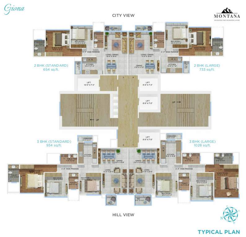  montana Giona (Wing A) Cluster Plan