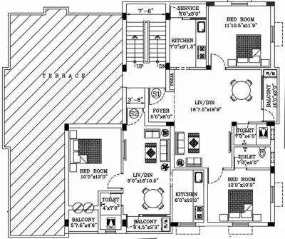 Images for Cluster Plan of AA Construction Saral Flats