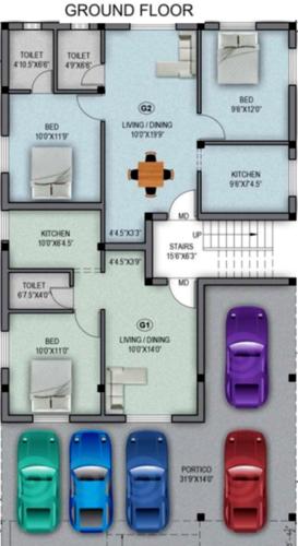 Images for Cluster Plan of RTV Thiruvengadam Enclave