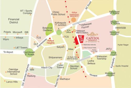  capitol-heights Images for Location Plan of Aditya Capitol Heights