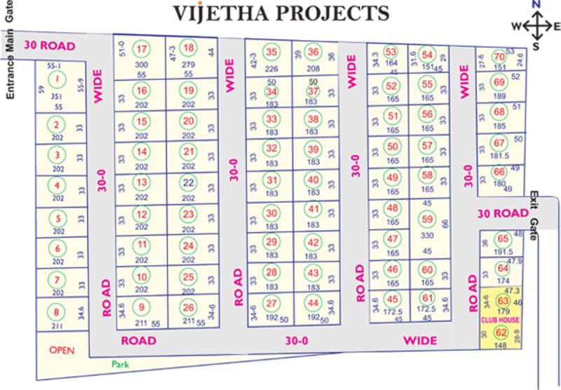 Images for Layout Plan of Vijetha Cyber Side Villas
