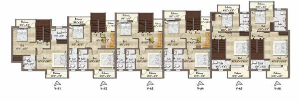  avantika-villas Cluster Plan