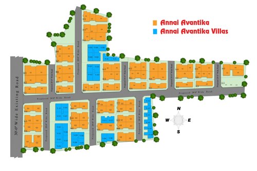 Images for Layout Plan of Annai Avantika Villas