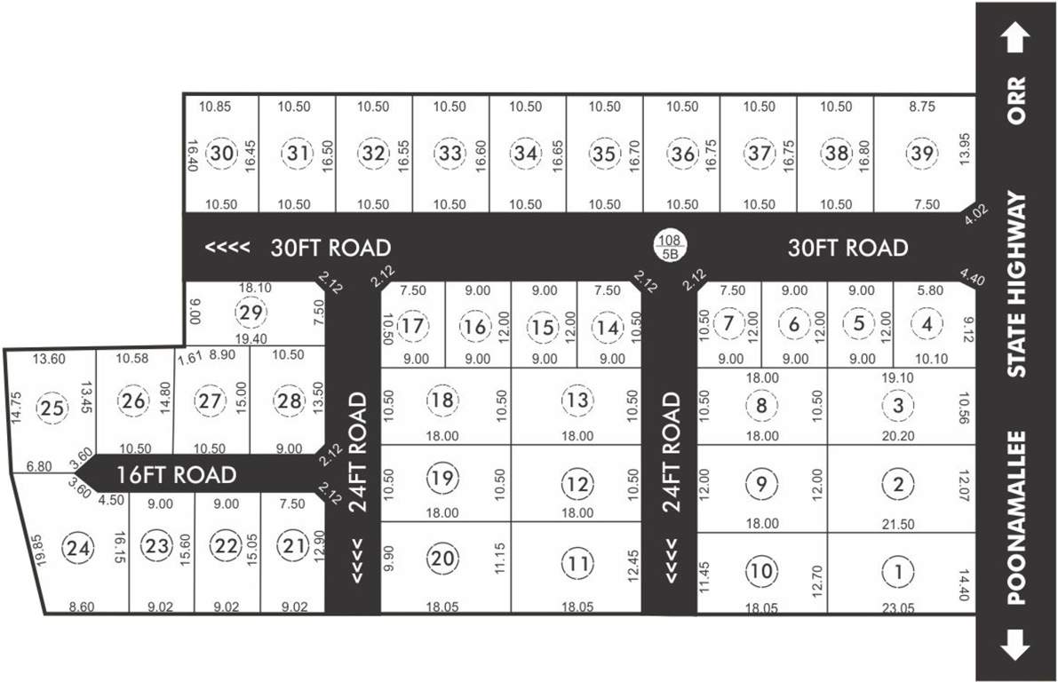  gardens Images for Layout Plan of Aaditra Gardens