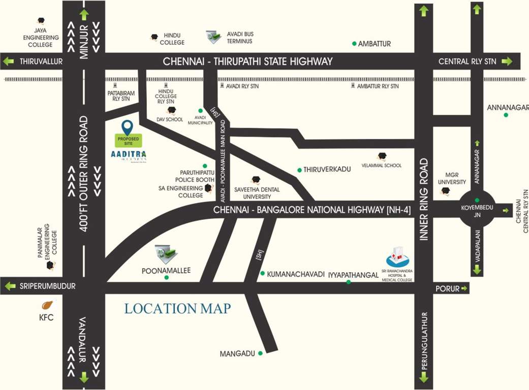  gardens Images for Location Plan of Aaditra Gardens