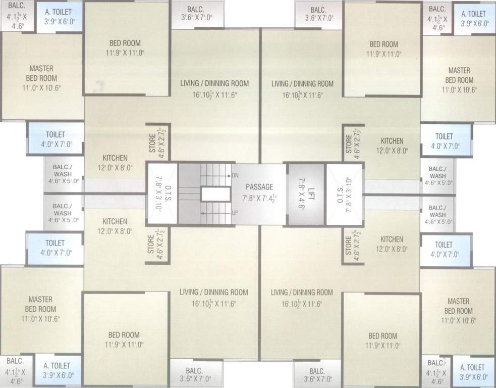 Images for Cluster Plan of Ashish Omkara Residency