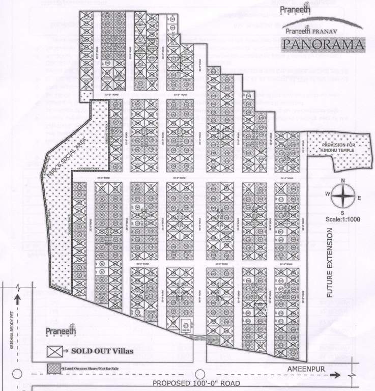 pranav panorama Images for Layout Plan of Praneeth Pranav Panorama