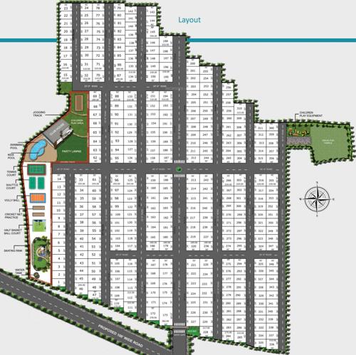  pranav-panorama Images for Layout Plan of Praneeth Pranav Panorama