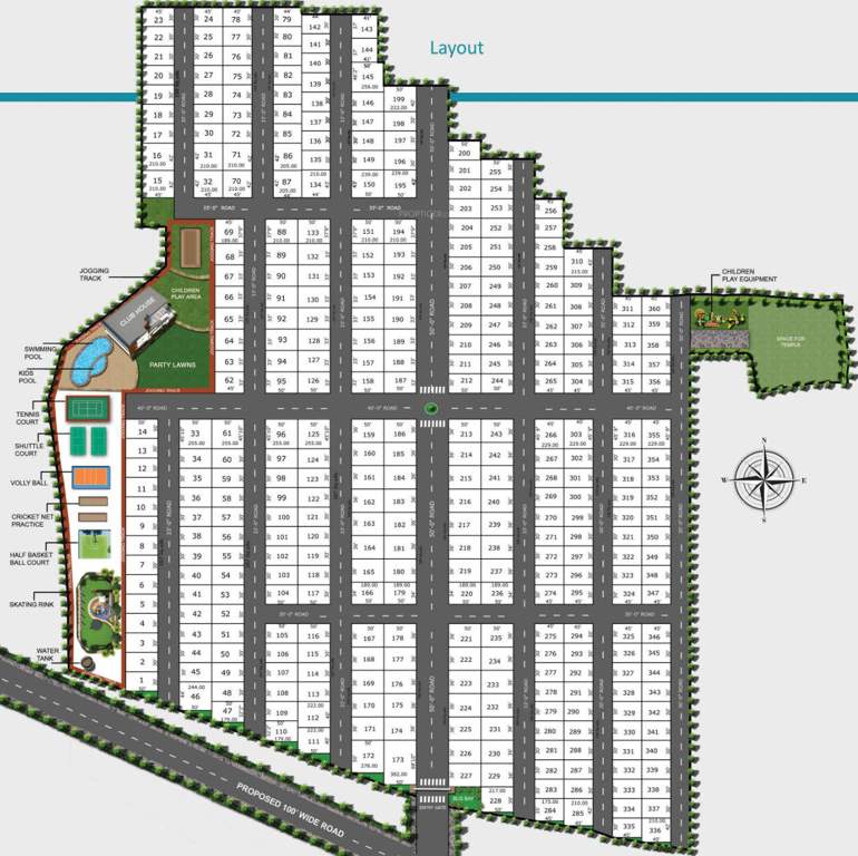 pranav panorama Images for Layout Plan of Praneeth Pranav Panorama