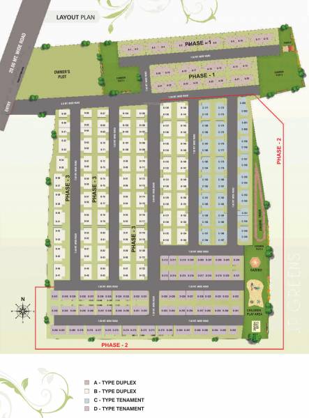 Layout Plan jp-greens Layout Plan