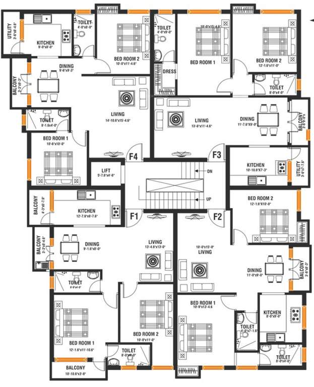 Images for Cluster Plan of Arjun Meera Reena Garden