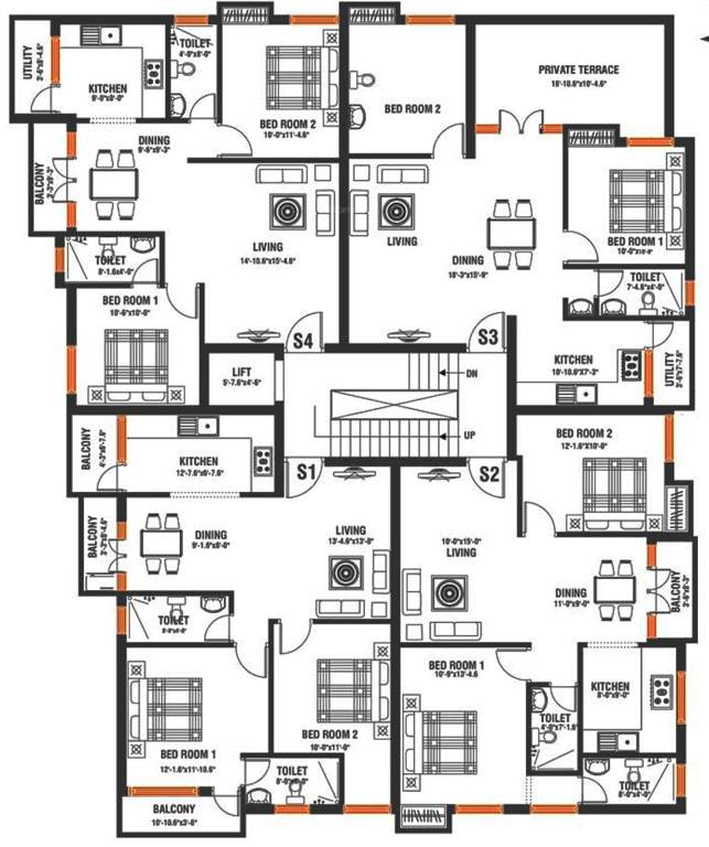 Images for Cluster Plan of Arjun Meera Reena Garden